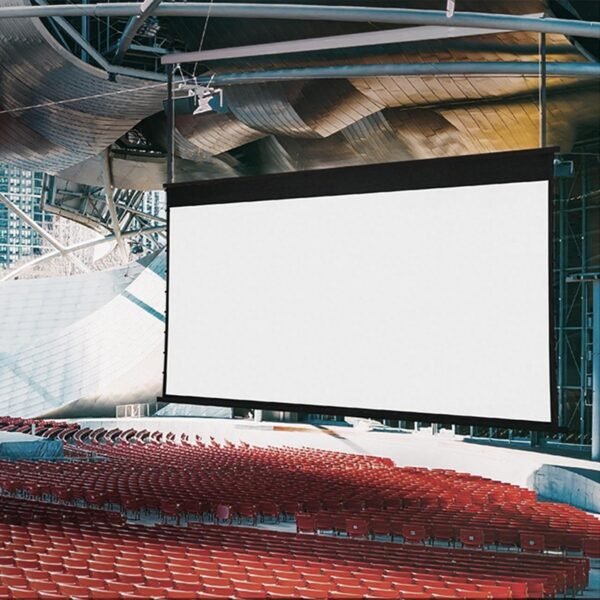 二次升降的电动玻纤拉线投影银幕 SL系列